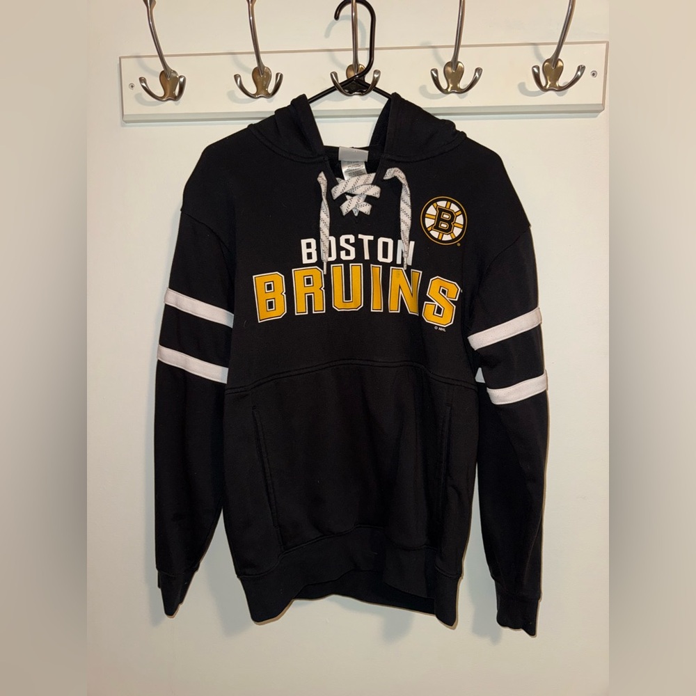 NHL Boston Bruins Black and Yellow Hoodie